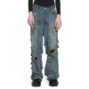 Pantalon baggy ultra-déchiré « Light Blue » 745248TNW014012