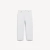 Pantalon capri Jackie pour femme, blanc Pantalon capri Jackie pour femme, blanc