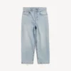 Pantalon capri Jackie pour femme, bleu clair délavé Pantalon capri Jackie pour femme, bleu clair délavé