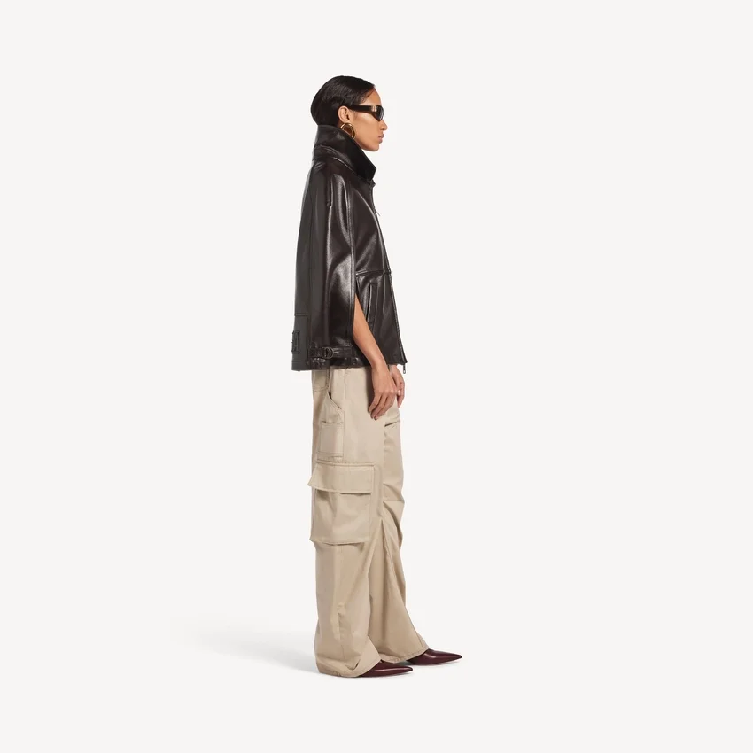 Pantalon cargo décontracté pour femme, couleur beige Pantalon cargo décontracté pour femme, couleur beige