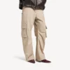 Pantalon cargo décontracté pour femme, couleur beige Pantalon cargo décontracté pour femme, couleur beige