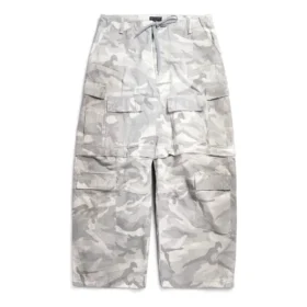 Pantalon cargo large « Gris clair » 791053TQLA71400