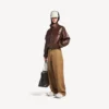 Pantalon chino homme taille L, couleur camel Pantalon chino homme taille L, couleur camel