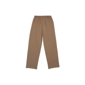 Pantalon de jogging en coton avec logo brodé « Brown » 674594TMVF57761