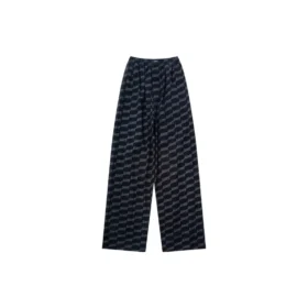 Pantalon de pyjama BB Monogram « Noir Gris » 658883TML361269