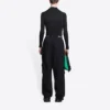 Pantalon de sport à jambes larges avec bandeau au logo B « Noir » 675346TLVA11070