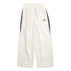 Pantalon de survêtement 3b Sports Icon à coupe moyenne « White » 746510TOO489000