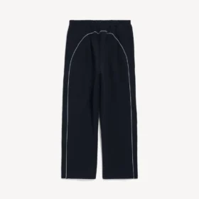 Pantalon de survêtement ample de football pour homme, noir