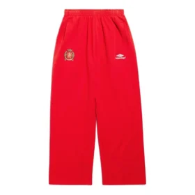 Pantalon de survêtement ample de football « Rouge Blanc » 777708TPVW36643