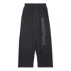 Pantalon de survêtement ample de type stencil « Black Grey » 771081TQVA41750