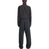 Pantalon de survêtement ample de type stencil « Black Grey » 771081TQVA41750