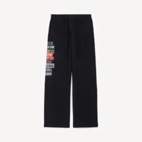 Pantalon de survêtement ample pour homme « Bumper Stickers » en noir