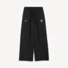 Pantalon de survêtement de football 3B pour homme, noir