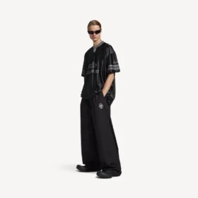 Pantalon de survêtement de football 3B pour homme, noir