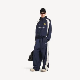 Pantalon de survêtement de football pour homme, bleu marine