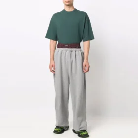 Pantalon de survêtement à double ceinture « Red Grey » 662627TKM366100
