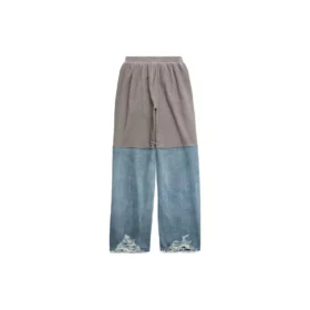 Pantalon de survêtement à empiècements « Grey Indigo » 745264TNW014012