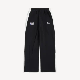 Pantalon de survêtement oversize pour homme Balenciaga | Collaboration NBA, noir/blanc