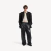 Pantalon de survêtement pour homme noir/bordeaux Pantalon de survêtement pour homme noir/bordeaux