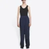 Pantalon de survêtement Sporty B « Bleu foncé Vert Blanc » 675491TKO484063