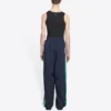 Pantalon de survêtement Sporty B « Bleu foncé Vert Blanc » 675491TKO484063