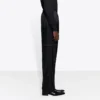 Pantalon de Track en nylon à fermeture éclair « Black » 621435TIO541000