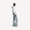 Pantalon droit de ville pour femme, bleu clair Pantalon droit de ville pour femme, bleu clair