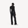Pantalon droit de ville pour femme, noir Pantalon droit de ville pour femme, noir