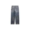 Pantalon en denim droit à imprimé griffonné « Blue » 746986TOW664036