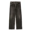 Pantalon en Denim effet trompe-l&rsquo;œil « Black » 751503TOL991000