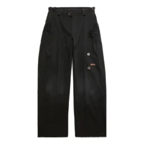 Pantalon gothique ajusté « Noir » 746497TBP011000