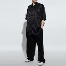 Pantalon Jacquard Logo « Black » 658883TLO581000
