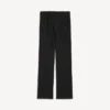 Pantalon slim ajusté pour femme, noir