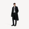 Pantalon slim ajusté pour homme, noir