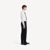 Pantalon slim ajusté pour homme, noir