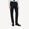 Pantalon slim ajusté pour homme, noir