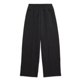 Pantalon à taille élastique et coupe droite « Black » 743903TNT391000