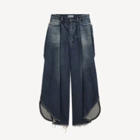 Pantalon tulipe pour femme, couleur « dark ocean »