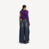 Pantalon tulipe pour femme, couleur « dark ocean » Pantalon tulipe pour femme, couleur « dark ocean »