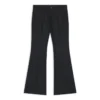 Pantalon évasé ajusté, coupe classique « Noir » 704709TLT171000
