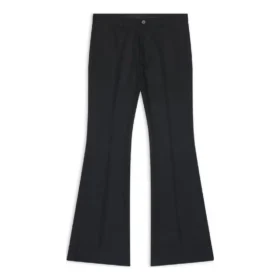 Pantalon évasé ajusté, coupe classique « Noir » 704709TLT171000