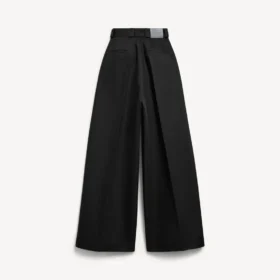 Pantalons taille haute pour femme, noir