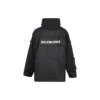 Parka oversize en tissu technique avec empiècement en jersey « Noir » 746450TOO321000