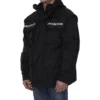 Parka oversize en tissu technique avec empiècement en jersey « Noir » 746450TOO321000