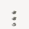 Parure de boucles d’oreilles de gala pour femme en or foncé/cristal