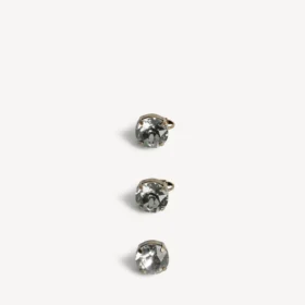 Parure de boucles d’oreilles de gala pour femme en or foncé/cristal