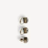 Parure de boucles d’oreilles de gala pour femme en or foncé/cristal
