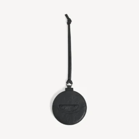 Pendentif miroir rond « City » pour femme, noir