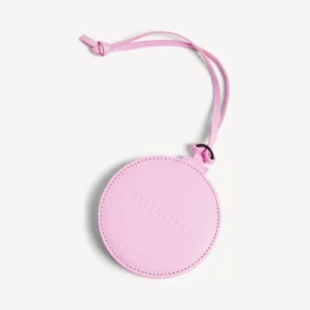 Pendentif miroir rond « City » pour femme, rose pétillant