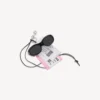 Pendentif/porte-clés pour homme « billet de train » en blanc/noir/rose Pendentif/porte-clés pour homme « billet de train » en blanc/noir/rose